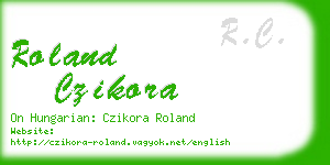 roland czikora business card